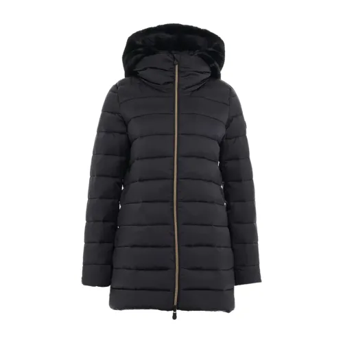 Save The Duck , Quilted Coat with Animal-Free Padding ,Black female, Sizes: