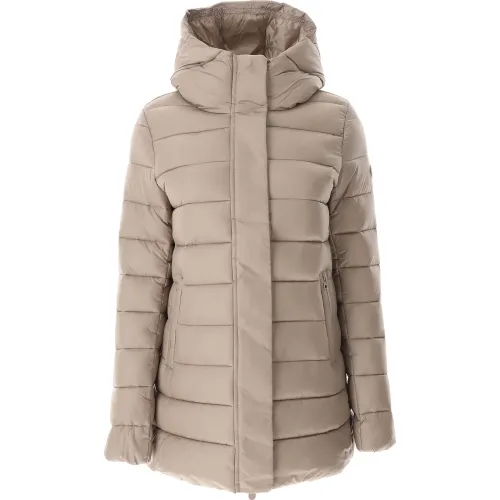 Save The Duck , Save The Duck Coats Dove Grey ,Beige female, Sizes: