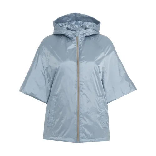 Save The Duck , Womens Clothing Jackets Coats Blue Ss24 ,Blue female, Sizes:
