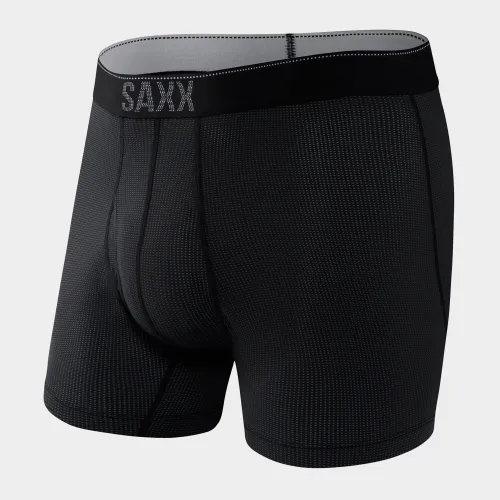 Saxx Men's Quest Boxer Brief - Black, Black