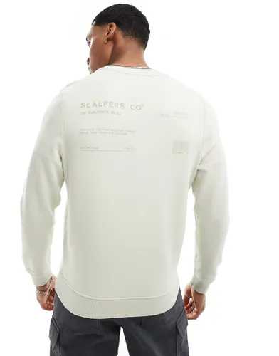 Scalpers barcode sweater in mint-Green