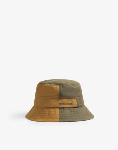 Scalpers ink bucket hat in khaki-Green