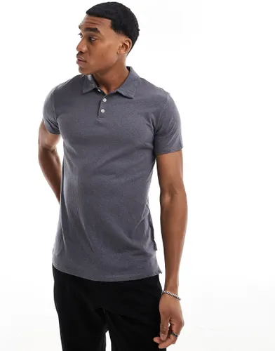 Scalpers rustic polo in navy