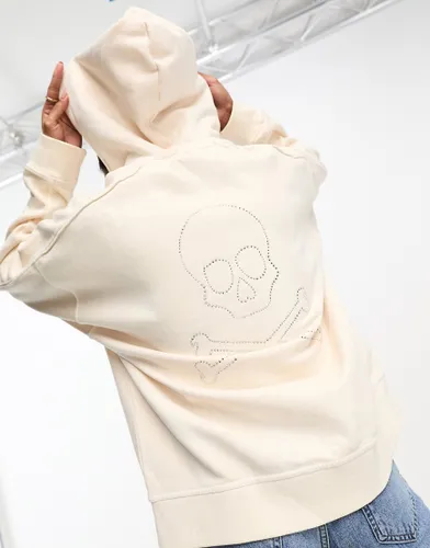 Scalpers skull hoodie in natural-Neutral