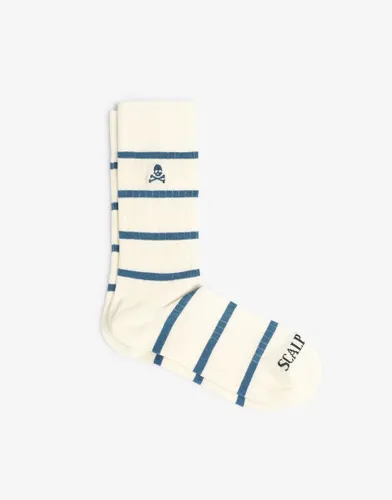 Scalpers stripes mid socks in blue