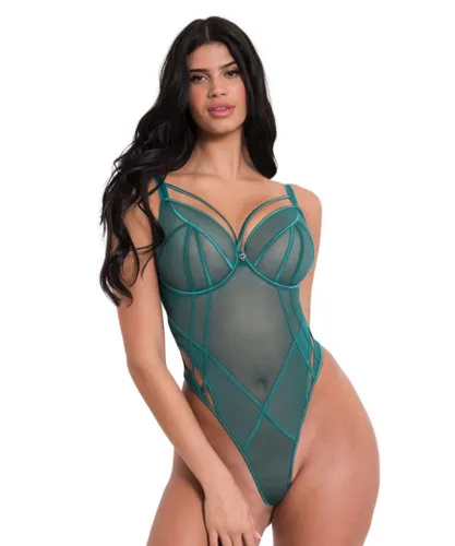 Scantilly by Curvy Kate Womens ST027704 Senses Plunge Body - Green