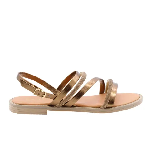 Scapa , Chic Flat Sandals for Summer ,Brown female, Sizes: