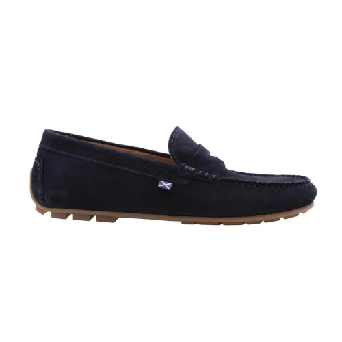 Scapa , Classic Moccasin Shoes ,Blue male, Sizes: