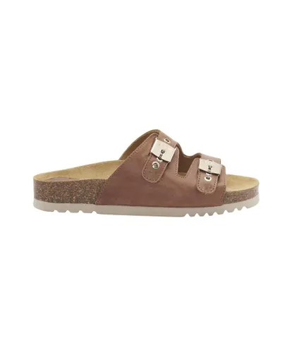 Scholl Womens Alba Sandals - Brown Leather