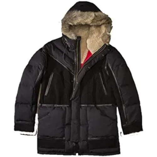 Schott NYC , Limited Edition Northern Control Parka ,Black male, Sizes: