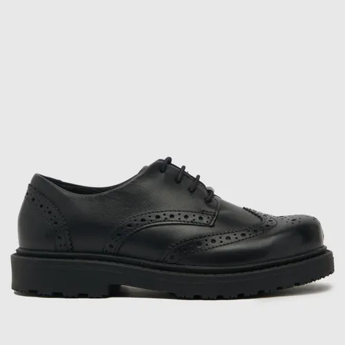 Schuh Black Lawn Brogue Junior Shoes