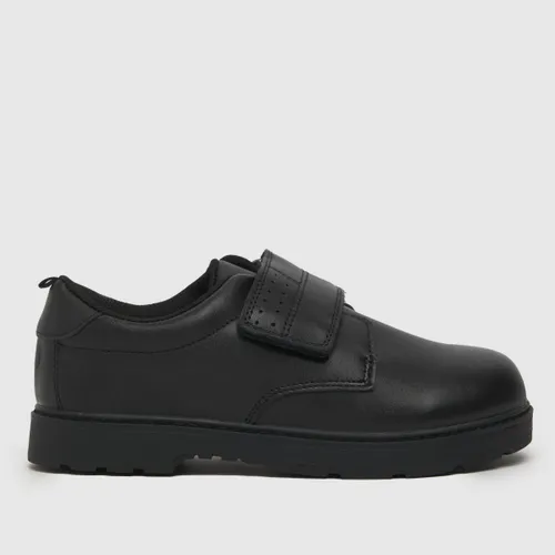Schuh Black Leo Strap Boys Junior Shoes