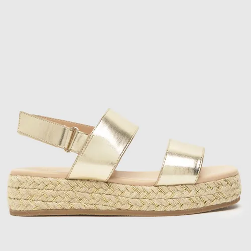 Schuh Gold Token Espadrille Girls Junior Sandals
