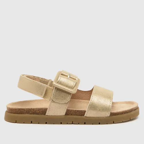 Schuh Gold Tully Footbed Girls Junior Sandals