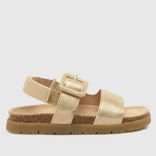 Schuh Gold Tully Footbed Girls Toddler Sandals