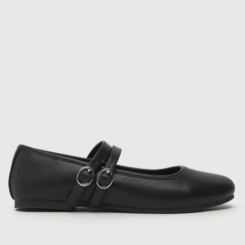 Schuh Lorey Mary-jane Ballerina Flat Shoes In Black