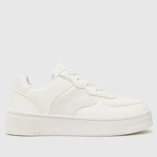 Schuh Moana Croc Lace Up Trainers In White