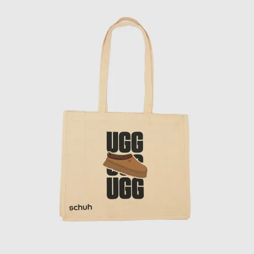 Schuh Natural Ugg Canvas Tote Bag, Size: One Size
