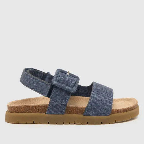 Schuh Navy Tully Footbed Girls Toddler Sandals