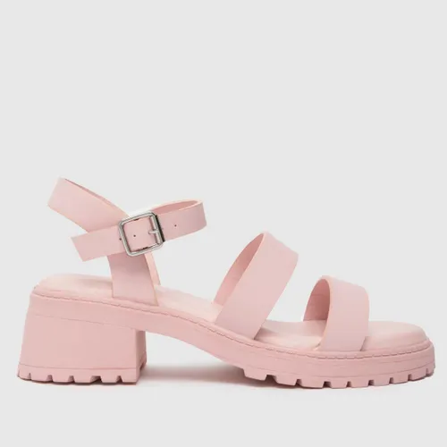 Schuh Pale Pink Taffy Heeled Girls Youth Sandals