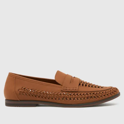 Schuh Reem Woven Loafer Shoes in Tan