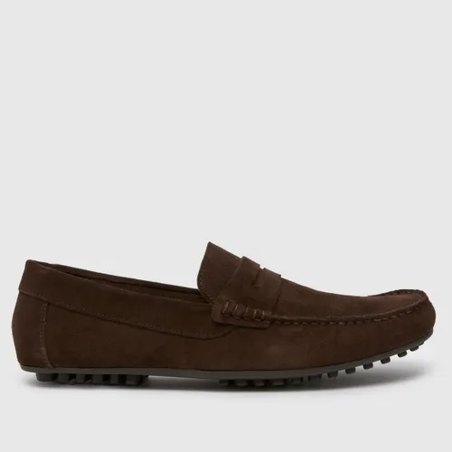 Schuh Russell Suede Loafer Shoes in Brown