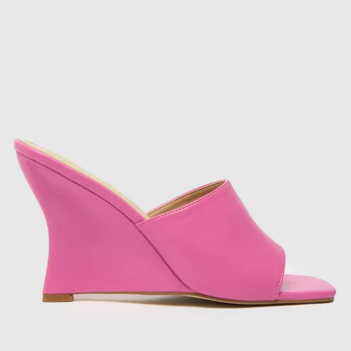 Schuh Samira Wedge Mule High Heels In Pink