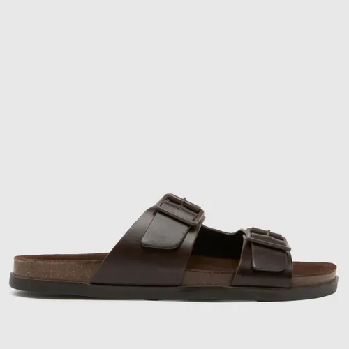 Schuh Santiago Buckle Sandals in Brown