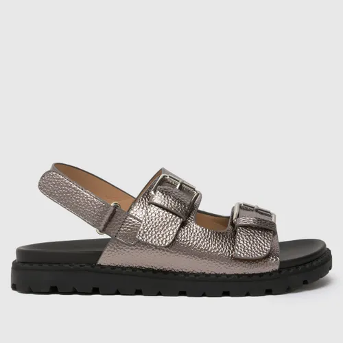 Schuh Silver Tyra Chunky Footbed Girls Youth Sandals