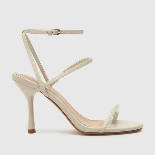 Schuh Stasia toe Loop High Heels in Off-white