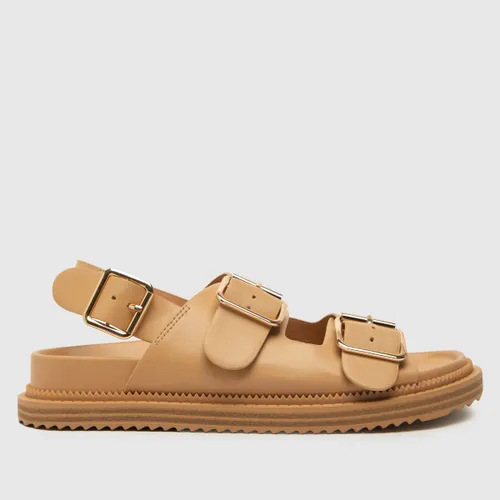 Schuh Talbot Double Buckle Sandals in Natural