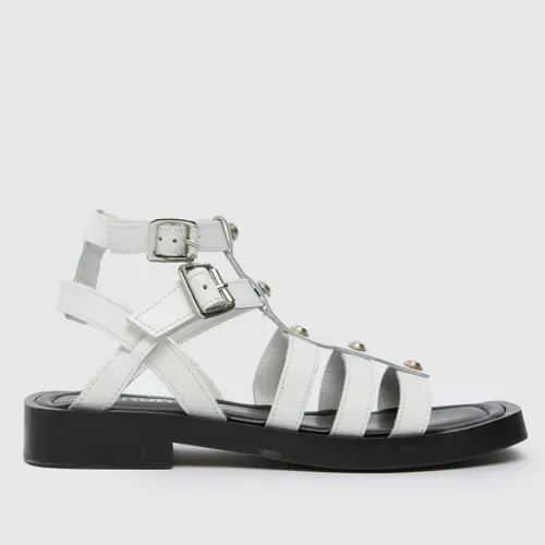 Schuh Tempeny Studded Sandals in White
