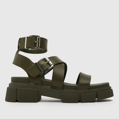 Schuh Toulouse Chunky Sandals In Khaki