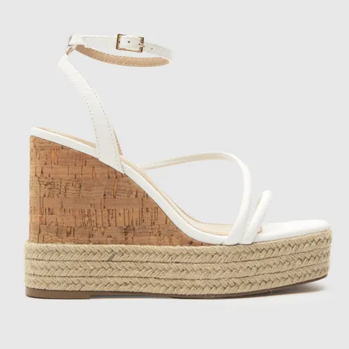 Schuh Violetta Espadrille Wedge Sandals In White