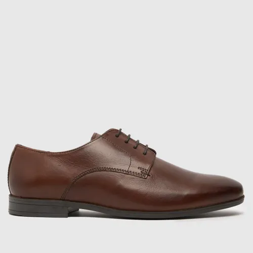Schuh Wide Fit Ramon Derby Shoes In Brown