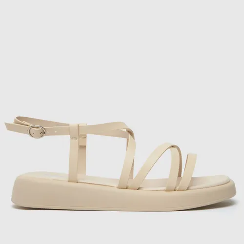 Schuh Wide Fit Tristan Strappy Sandals in Off-white