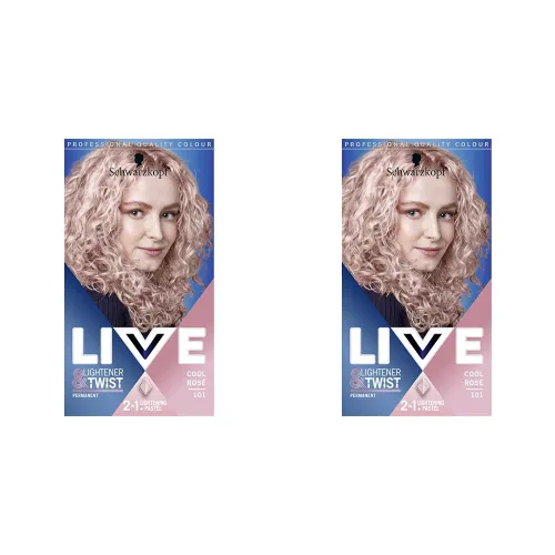 Schwarzkopf LIVE Lightener + Twist Permanent Pink Hair Dye