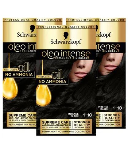 Schwarzkopf Womens 3x Oleo 1-10 Intense Black - One Size