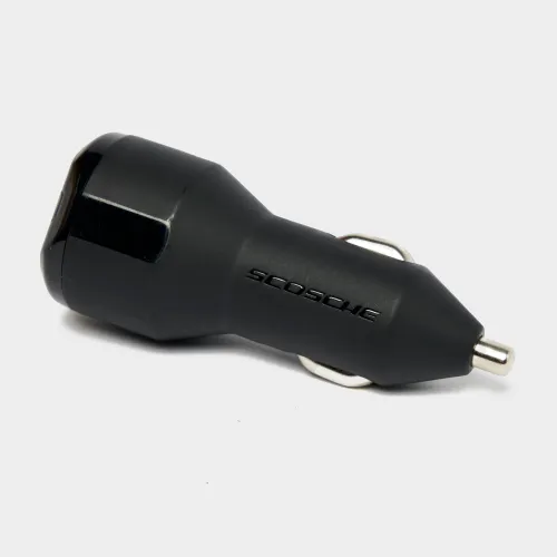 Scosche 30W Combo Car Charger - Black, Black