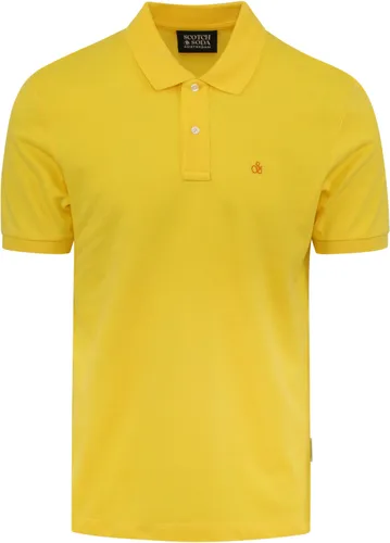 Scotch and Soda Pique Polo Shirt Yellow