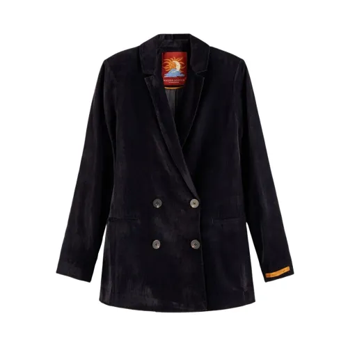 Scotch & Soda , Double-Breasted Blazer Coat ,Black female, Sizes:
