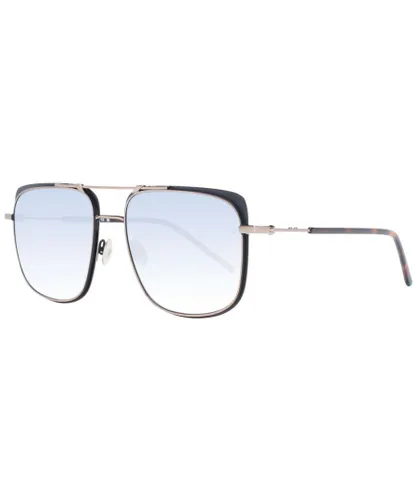 Scotch & Soda Mens Aviator Sunglasses with Blue Gradient Lenses - Bronze - One