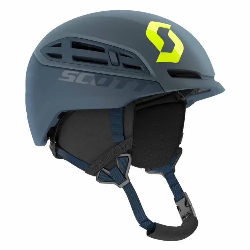 Scott Couloir Mountain Ski Helmet: Storm Grey/Ultralime Yellow: S Size