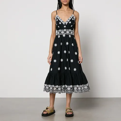 Sea New York Elysse Embroidered Cotton-Poplin Dress - US 2/