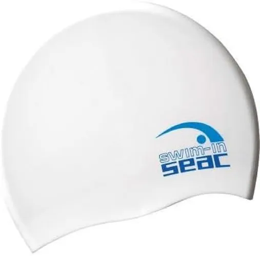 SEAC Silicone Adult Swim Cap White