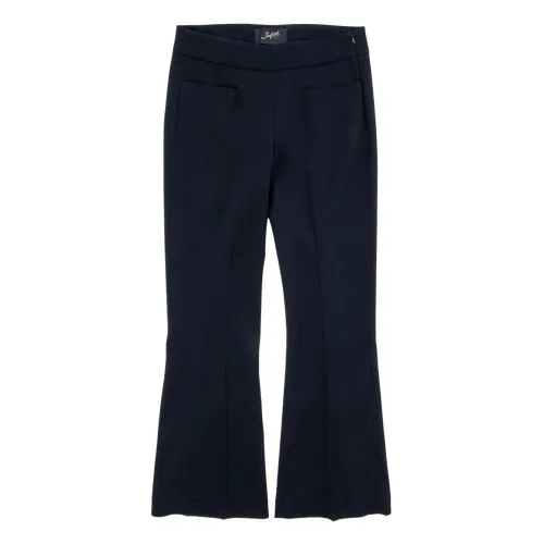 Seafarer , Trumpet Line Crepe Pants ,Blue female, Sizes: