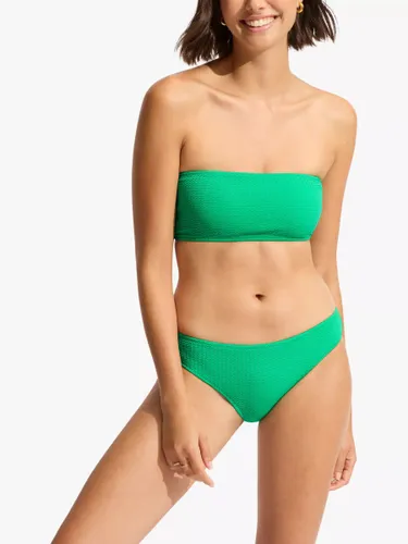 Seafolly Sea Dive Bandeau Bikini Top, Jade - Jade - Female