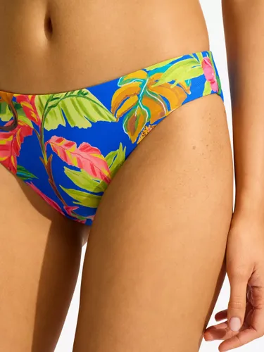 Seafolly Tropica Hipster Bikini Bottoms, Azure - Azure - Female