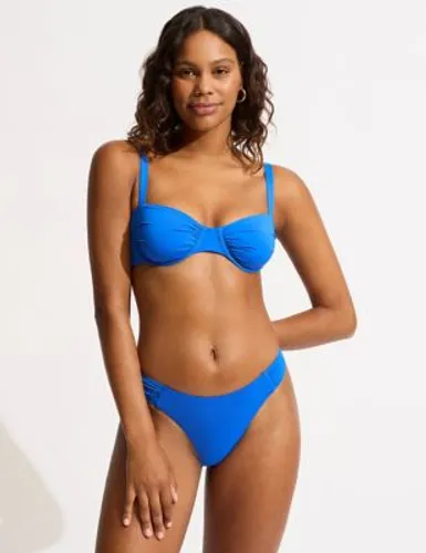 Seafolly Womens Collective Wired Padded Bikini Top - 8 - Blue, Blue