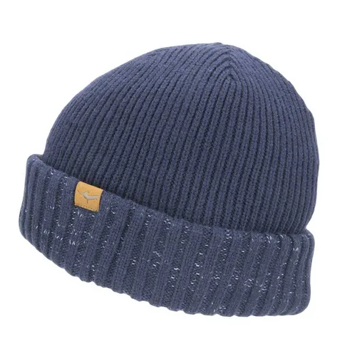 Sealskinz Waterproof Cold Weather Roll Cuff Beanie Hat (Navy)
